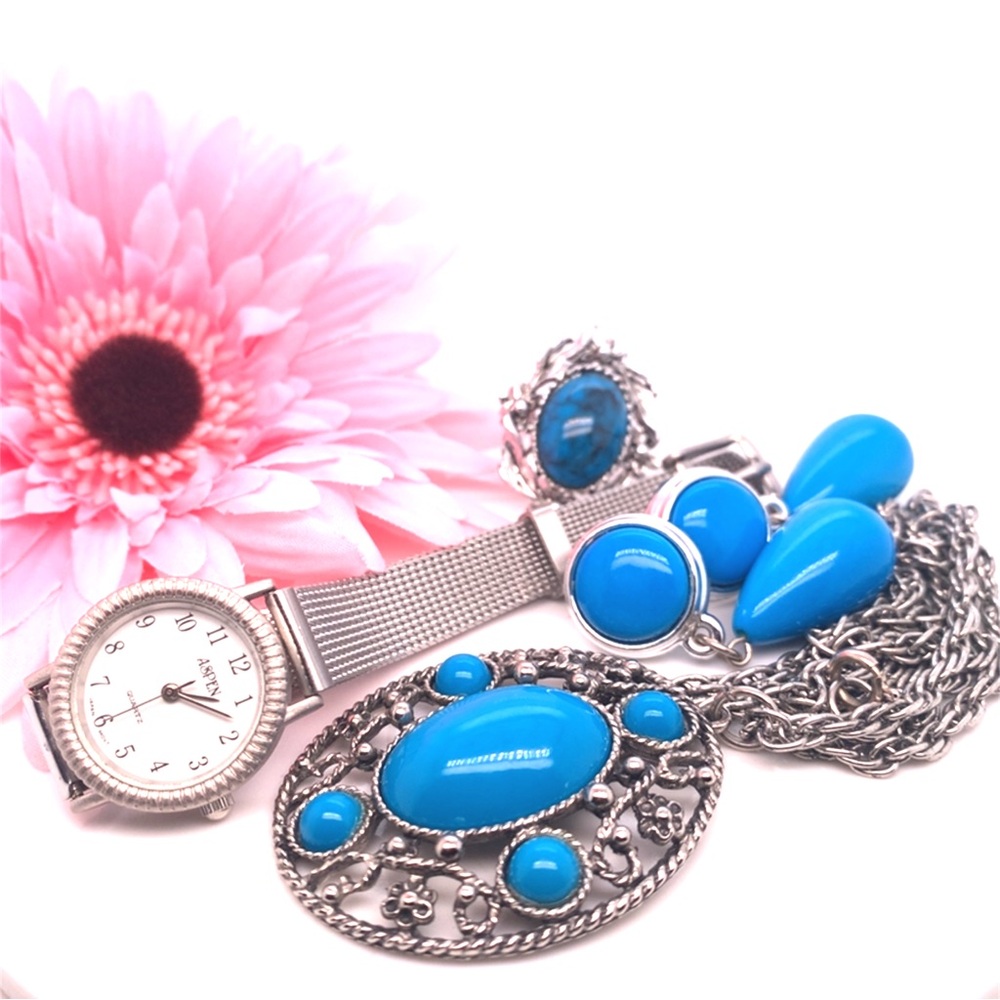 Silver Tone Jewelry set
